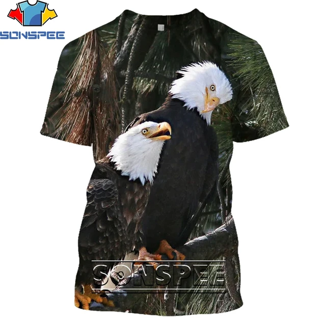 SONSPEE Fashion Streetwear Falcon Clothing Animal Eagle 3D Print T-shirt Summer Casual Men Hawk T Shirts Women Short Sleeve Tops 10334
