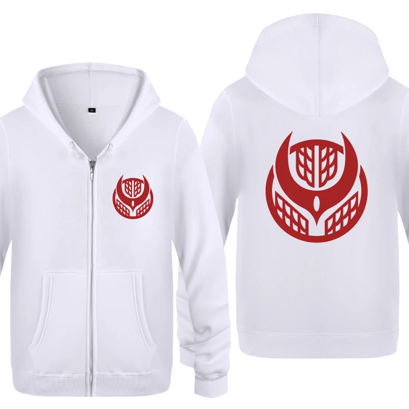 Ka men Rider Zangetsu Symbol свитшоты мужские мужские флисовые толстовки на молнии с капюшоном кардиганы