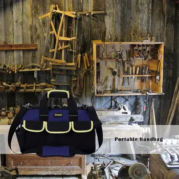 

Multi-functional Shoulder Hand Bag Hardware Electrician Toolkit Storage Tool Bag Double Thickening Strong and Durable