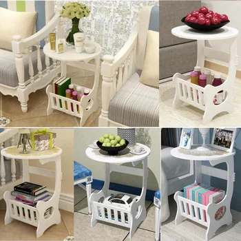 

Table Hollow Carved Storage Rack Wooden Storage Shelf Coffee Desk Coffee Table Tea Table Desk Multifunction Leisure Magazine