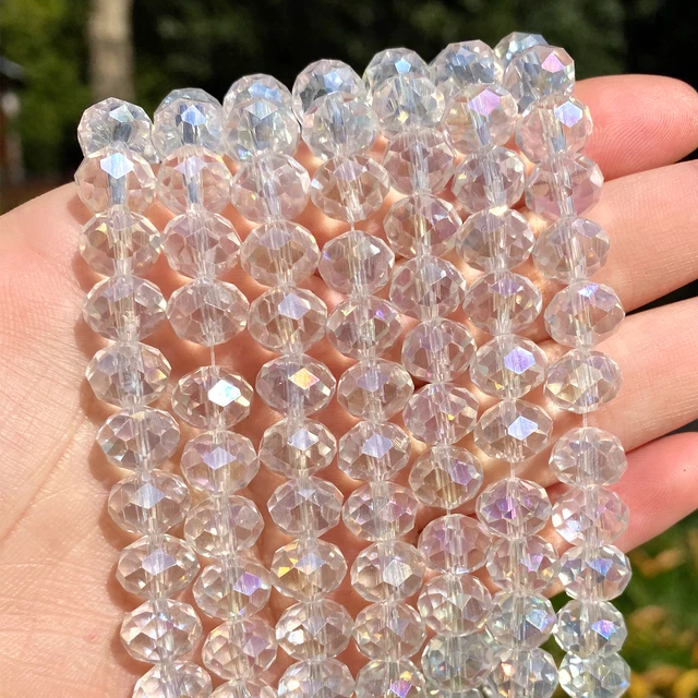 1mm/2mm/4mm/6mm/8mm Crystal Rondel Beads Faceted Glass Beads for Jewelry  Making DIY accessories Wholesale Lots Bulk - Price history & Review, AliExpress Seller - BOHOEVER Store