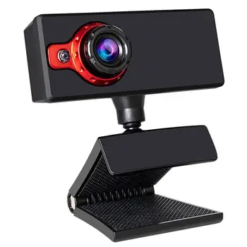 

480p HD Camera With Built-in Microphone Led Light Manual Focus Desktop Laptop Video Webcam for Meeting Online Course