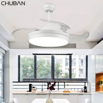 

36 42 inch ceiling fan control with lights remote control silent ventilator 220v fans lamp for home controlled 65w fan lamps