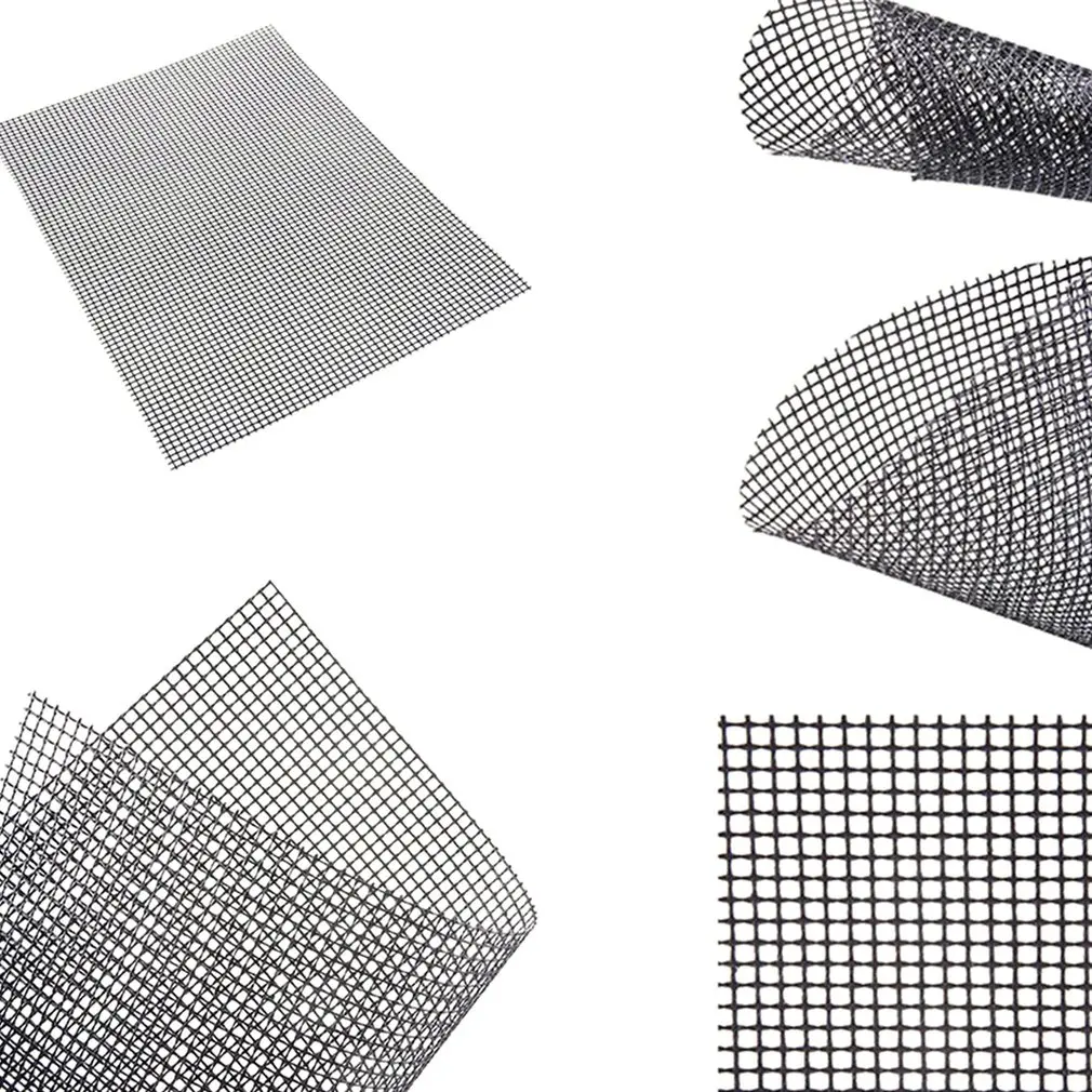 3pcs/set Non-stick Barbecue Grilling Mats High Security BBQ Mat PTFE Coated Fiberglass Mesh 400*330mm BBQ Sheet Pad Accessories