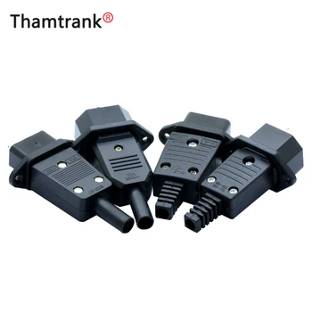 

220V DC/AC power jack terminal 3pin AC/DC plug power connector wire connector male to female 10pcs/lot