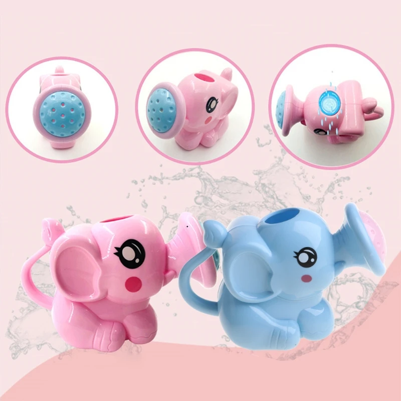 1 Pc Funny Small Elephant Watering Pot Baby Kids Bath Toys Plastic Watering Can Beach Play Sand Toy Gifts for Children 2
