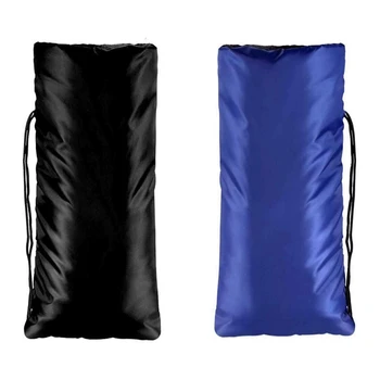 

ABSF Set of 2 Long Outdoor Faucet Cover, Padded Faucet Sock for Cold Weather and Freeze Protection,Black+Blue