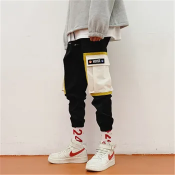 

Men Streetwear Pants Printed Hip Hop Harem Pants 2020 new Men's Jogger Trousers Summer Casual Male Harem Pants