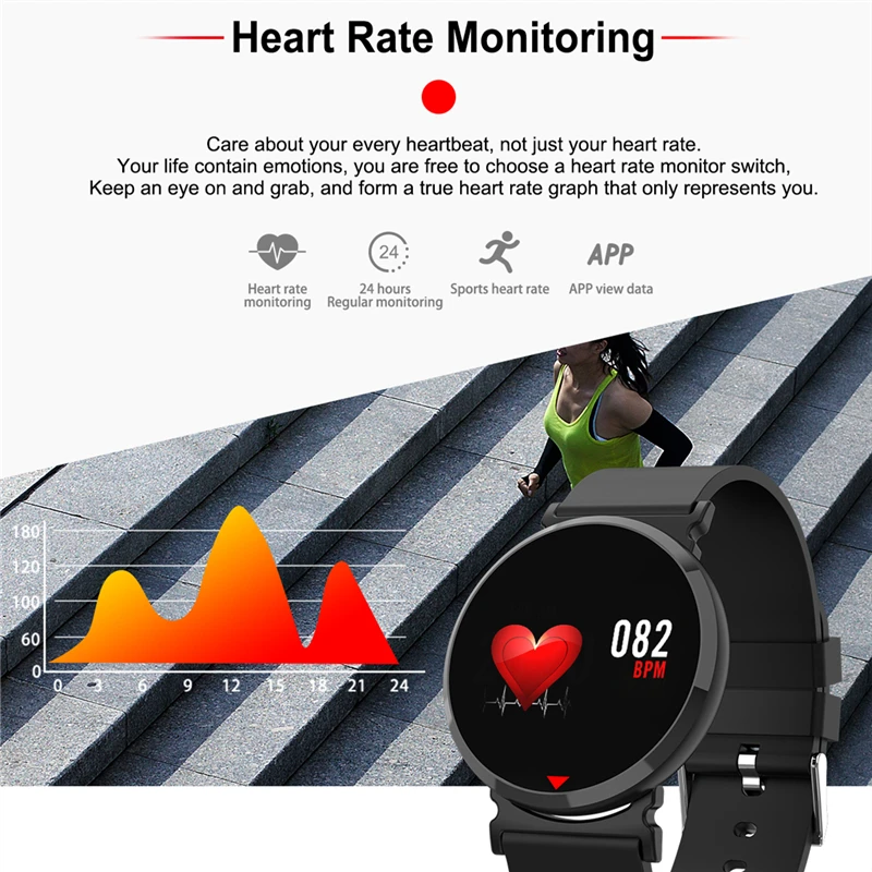 E28 Waterproof Smart Watch Blood Pressure Heart Rate Smart Wristband Sleep Monitor Pedometer Sports Fitness Tracker Smart Watch