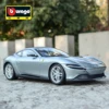 Bburago 1:24 Ferrari Roma Grey Sports Car Static Die Cast Vehicles Collectible Model Car Toys 1