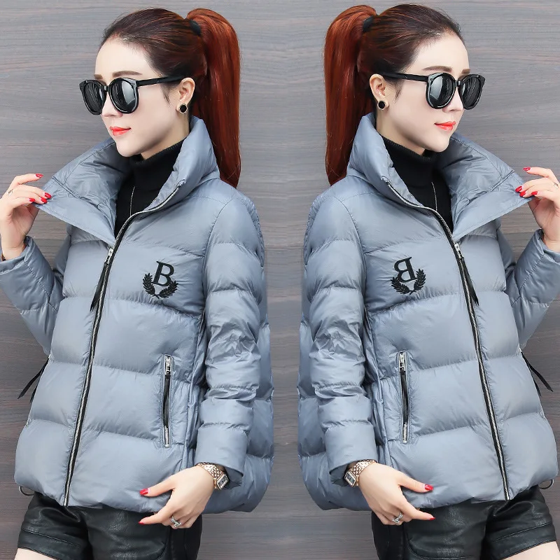 

Down Jacket Cotton-padded Clothes Women's 2018 Winter New Style Korean-style Loose-Fit Short Thick Warm Winter down Coat Cotton-