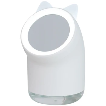 

Facial Steamer Nano Ionic Mini Sprayer Home Desktop Hot Mist Humidifier with LED Lights Makeup Mirror