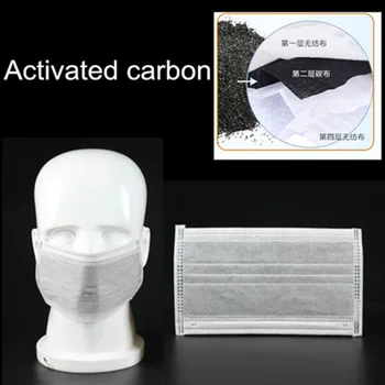 

high quality disposable 4 layers Activated bamboo carbon prevent Anti PM2.5 bad smell proof face mouth mask cover masks