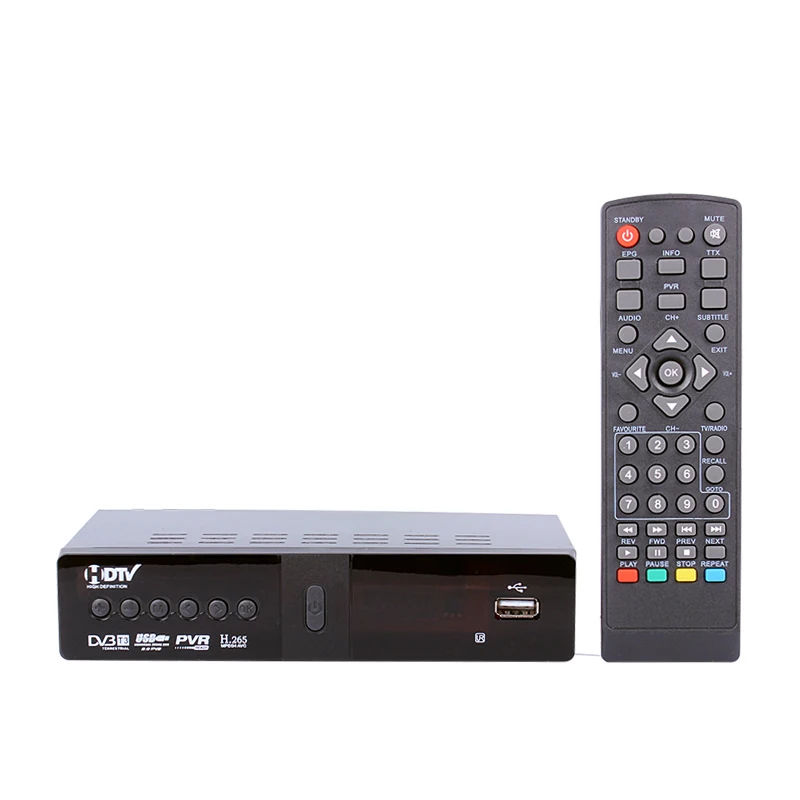 DTTT HD HEVC/H.265 Receiver, USBx2, HDMI, SCART Euroconnector, 2-in-1  Controller