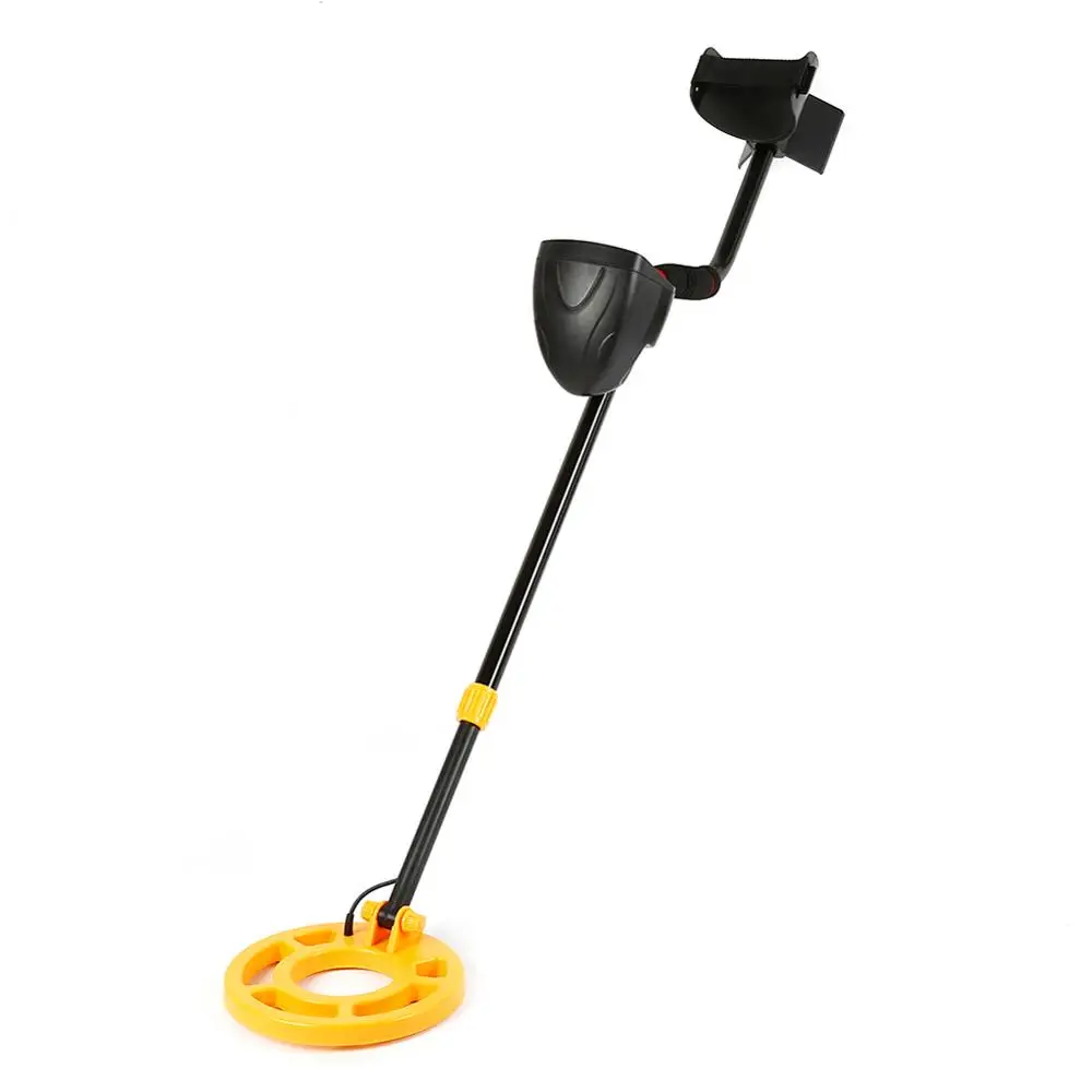 Black handle MD-5050 ручной подземный металлоискатель Охотник за сокровищами золотоискатель ЖК-экран ручка Регулируемый металлоискатель инструмент для копания - Цвет: Black handle