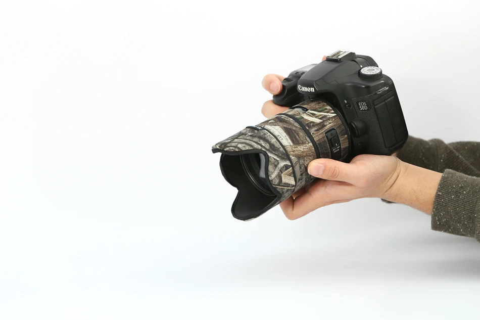ROLANPRO Objektiv Camouflage Mantel Regen Abdeckung für SIGMA 35mm F/1,4 DG KUNST Objektiv Schutzhülle Guns Schutz fall Objektiv Mantel – Detail 8