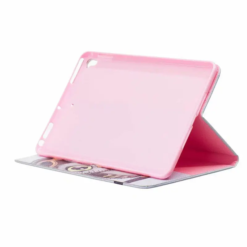 Модный чехол с принтом для Apple Ipad Mini 1 2 3 4 5, умный чехол, чехол для планшета, милый мультяшный силиконовый чехол из искусственной кожи с подставкой