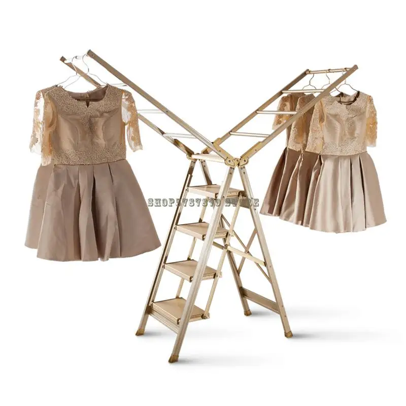 Multifunctional Clothes Rack, Sun Rack, Ladder, Clothes Rack, Dual