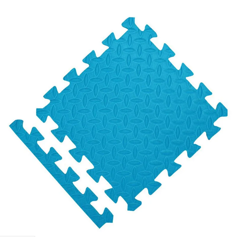 30*30 см мягкий пол для развития подвижности детские коврики Детский игровой коврик-пазл ковер Eva пена коврик для активности Детские игрушки - Цвет: blue