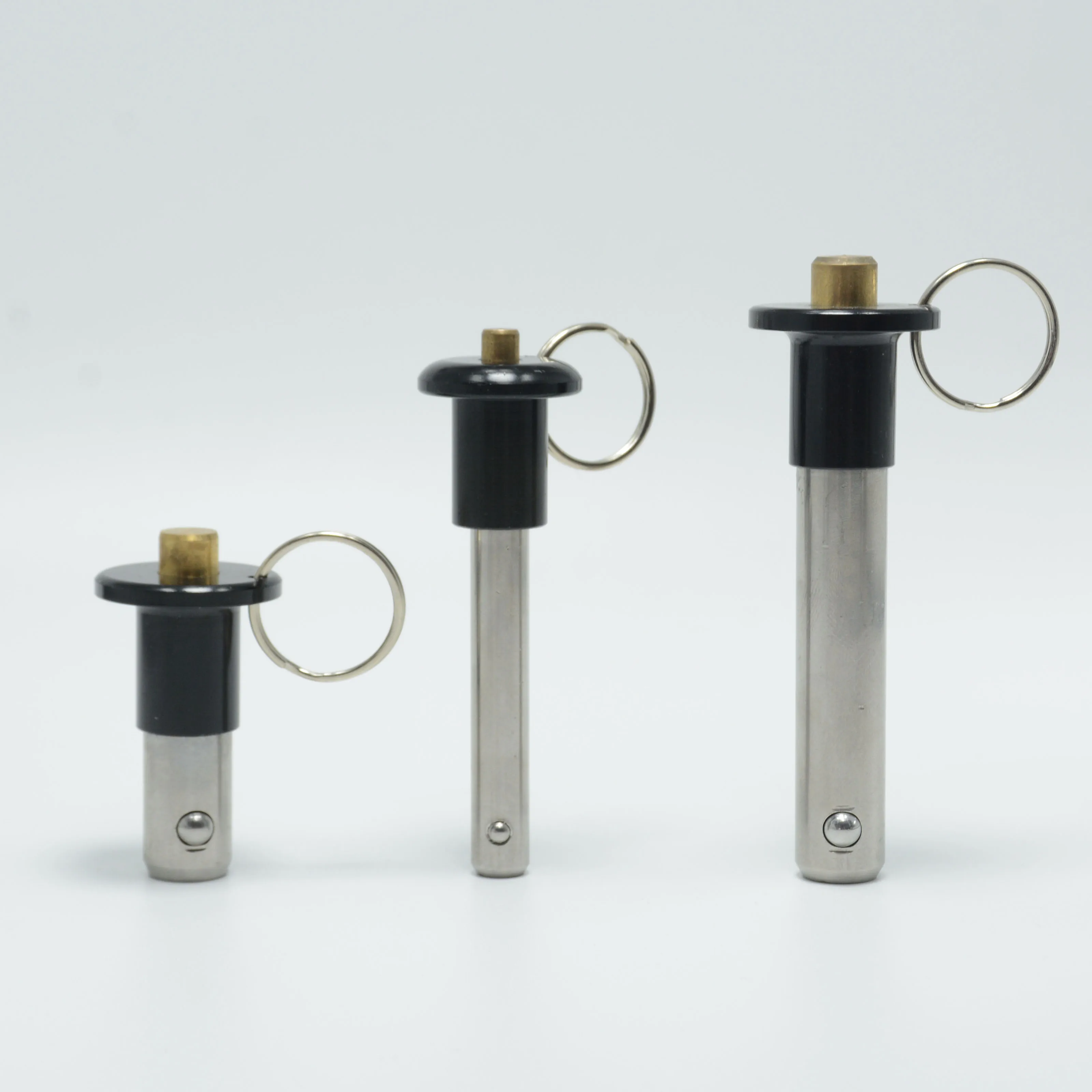 Ball lock pins with stainless steel mushroom grip, pin hardened | kipp DE