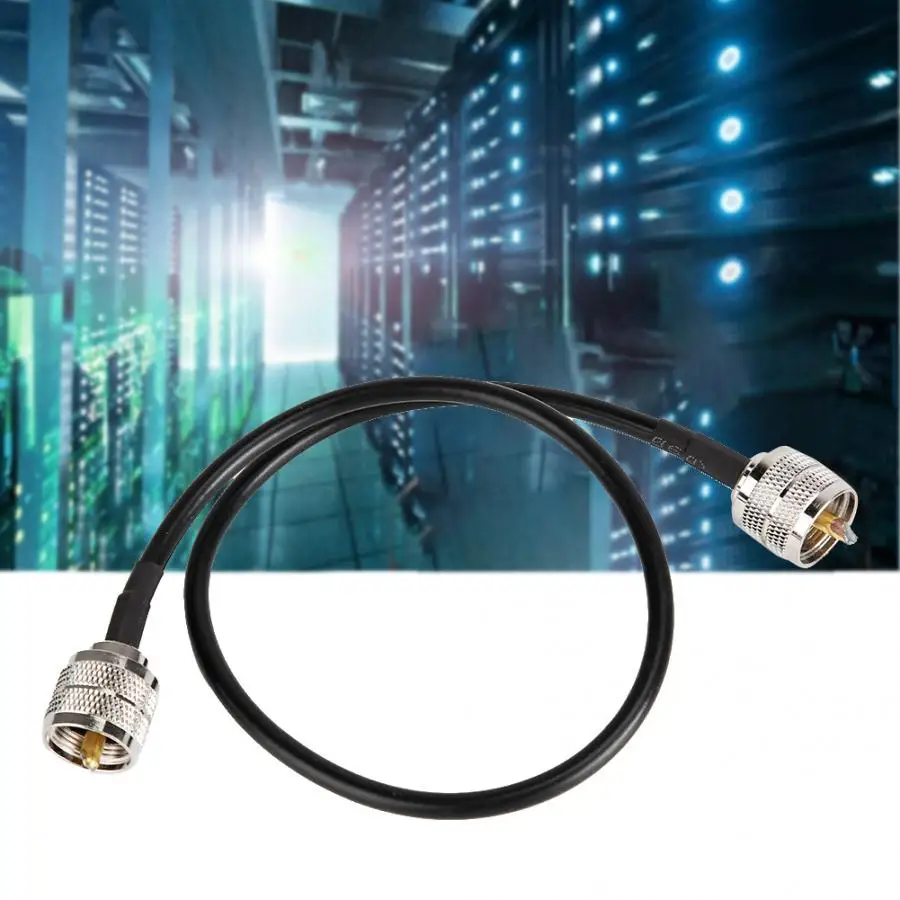 2 шт. коаксиальный антенный Кабель-адаптер UHF мужской PL-259-UHF мужской PL-259 Низкая потеря антенный Кабель-адаптер