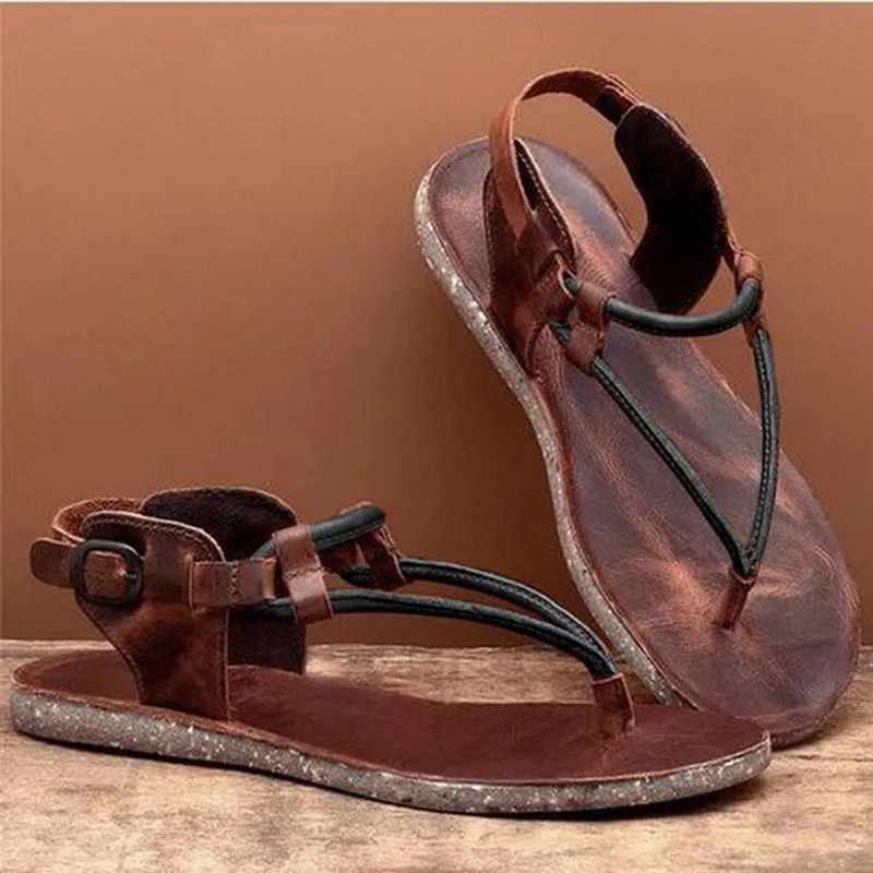 Women Summer Platform Shoes Boho Artisanal Flat Sandals Ladies Flip Flop Slippers Sandalia Feminina Handmade Greek Style Sandals