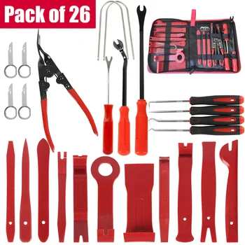 

26 Pcs Cars Audio Repair Tool Kit Cars Panel Pry Set Cars Interior Trim Tool Efficient Multipurpose Cars Dashboard Removal Tool