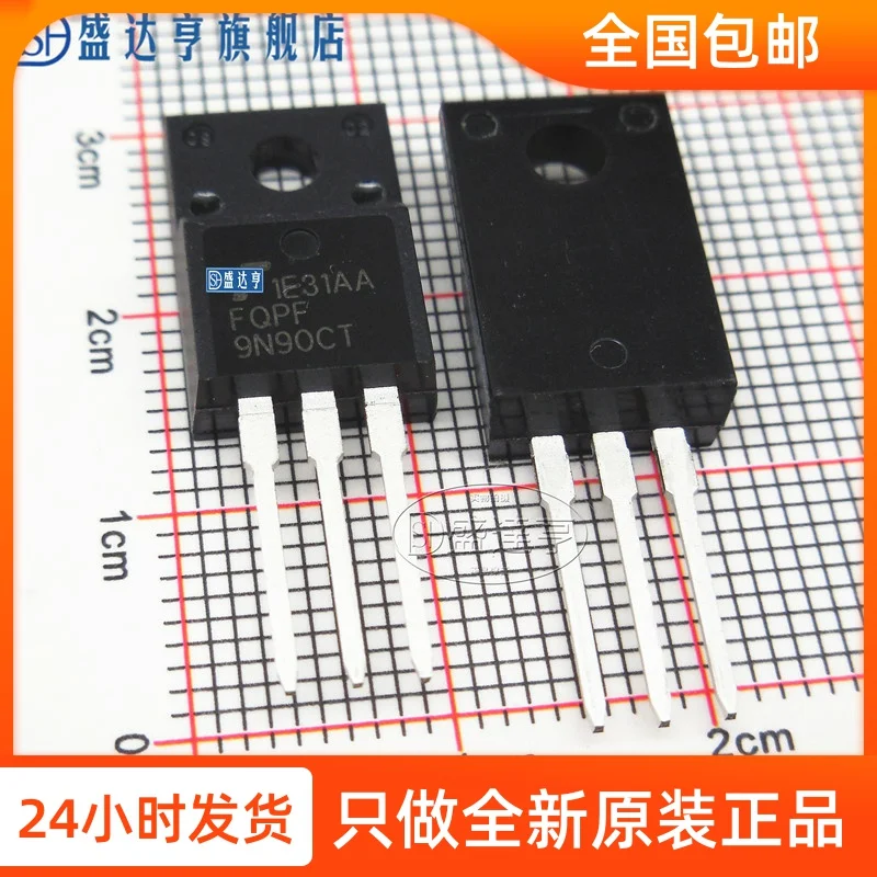10Pcs/Lot FQPF9N90CT 9A 900V TO220F DIP MOSFET Transistor NEW Original In Stock | Электронные компоненты и