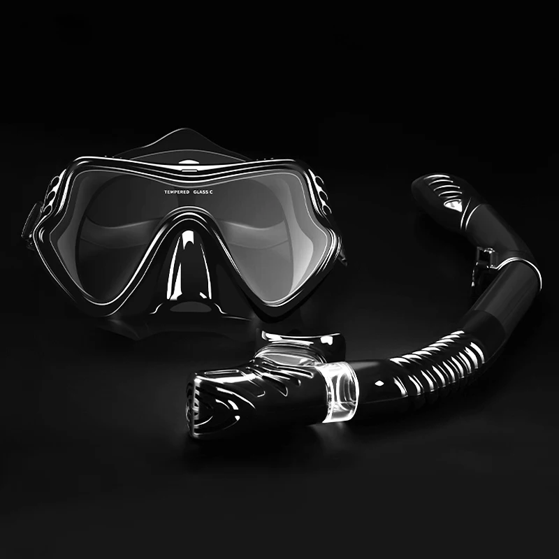 

Diving Mask Myopia Swimming Goggles 180° HD Anti-Fog Lens Professional Snorkeling Silicone Suit Dry Snorkel Swimming Accessories