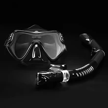Diving Mask Myopia Swimming Goggles 180� HD Anti-Fog Lens Professional Snorkeling Silicone Suit Dry Snorkel Swimming Accessories