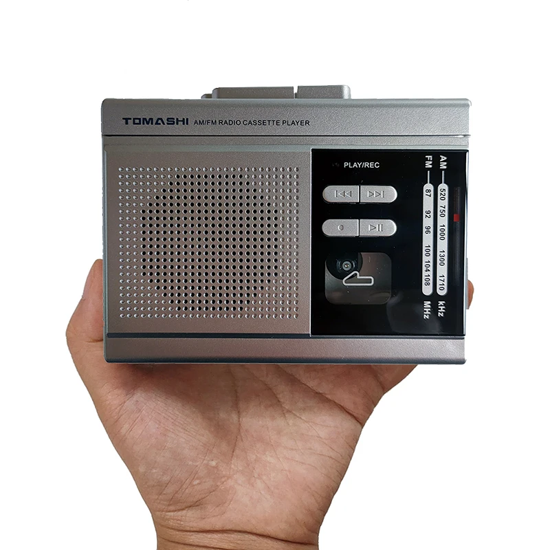 Microfone para Aprender a Língua Fita para Mp3 Walkman Cassette Player Converter Gravador fm am Rádio-built-in Alto-falante Música Notícias - Image 3