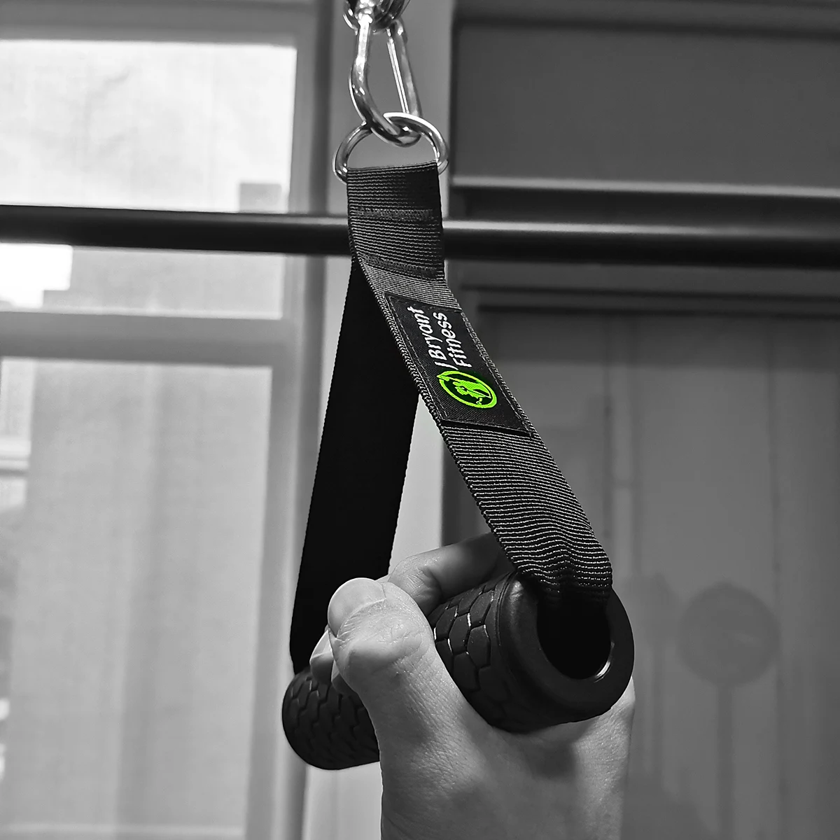 1 Pair Gym Resistance Bands Handles Anti-slip Grip Strong Nylon Webbing Fitness Heavy Duty Cable Machine Workout Equipment_voghion.com