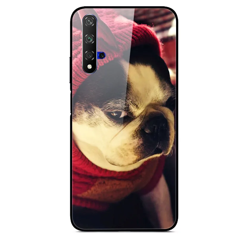11 Для huawei Nova 5T чехол 6,2" милый узор закаленное стекло задняя жесткий чехол для huawei Nova 5T чехол для телефона бампер Nova5T 5 T оболочка - Цвет: 11