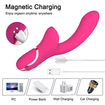 Powerful Dildo G Spot Vibrator Clitoral Sucking Oral Clitoris Vacuum Stimulator Female Masturbation Sex Toys for Women Adults 2