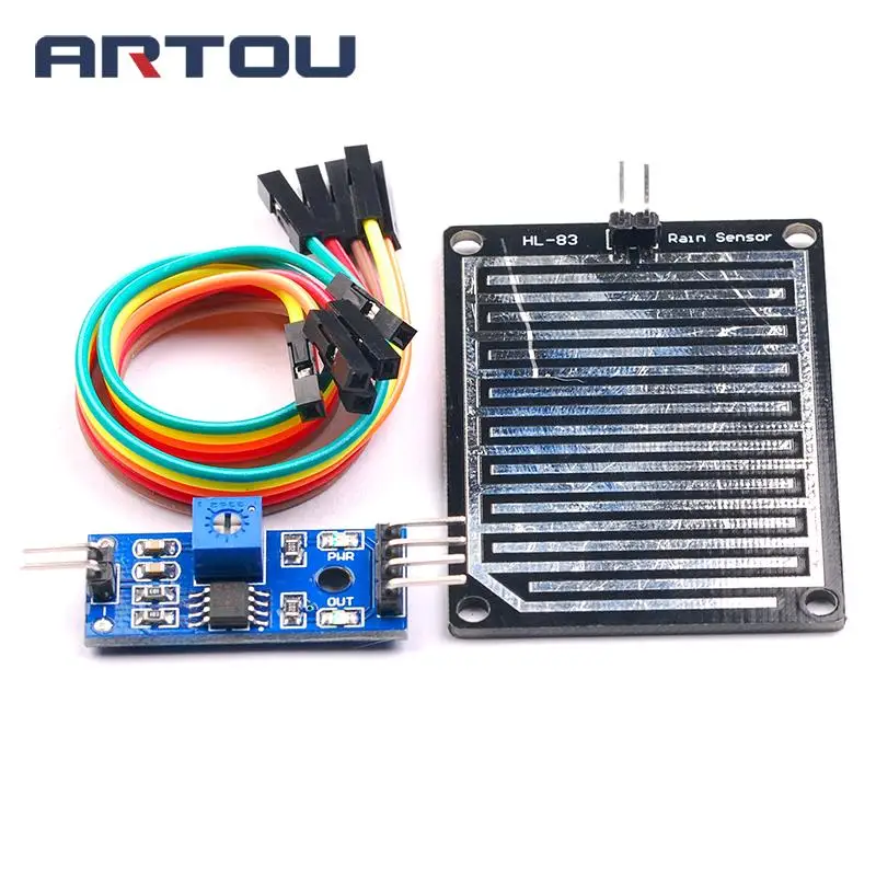 

5set/lot Snow/Raindrops Detection Sensor Module Rain Weather Module Humidity For Arduino