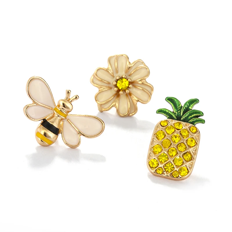 H600442X组合胸针蜜蜂菠萝 (2)