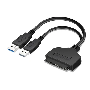 

HDD Practical Data Player Transmission USB 3.0 To SATA22Pin High Speed Portable Easy Apply Plug And Play Convert Cable