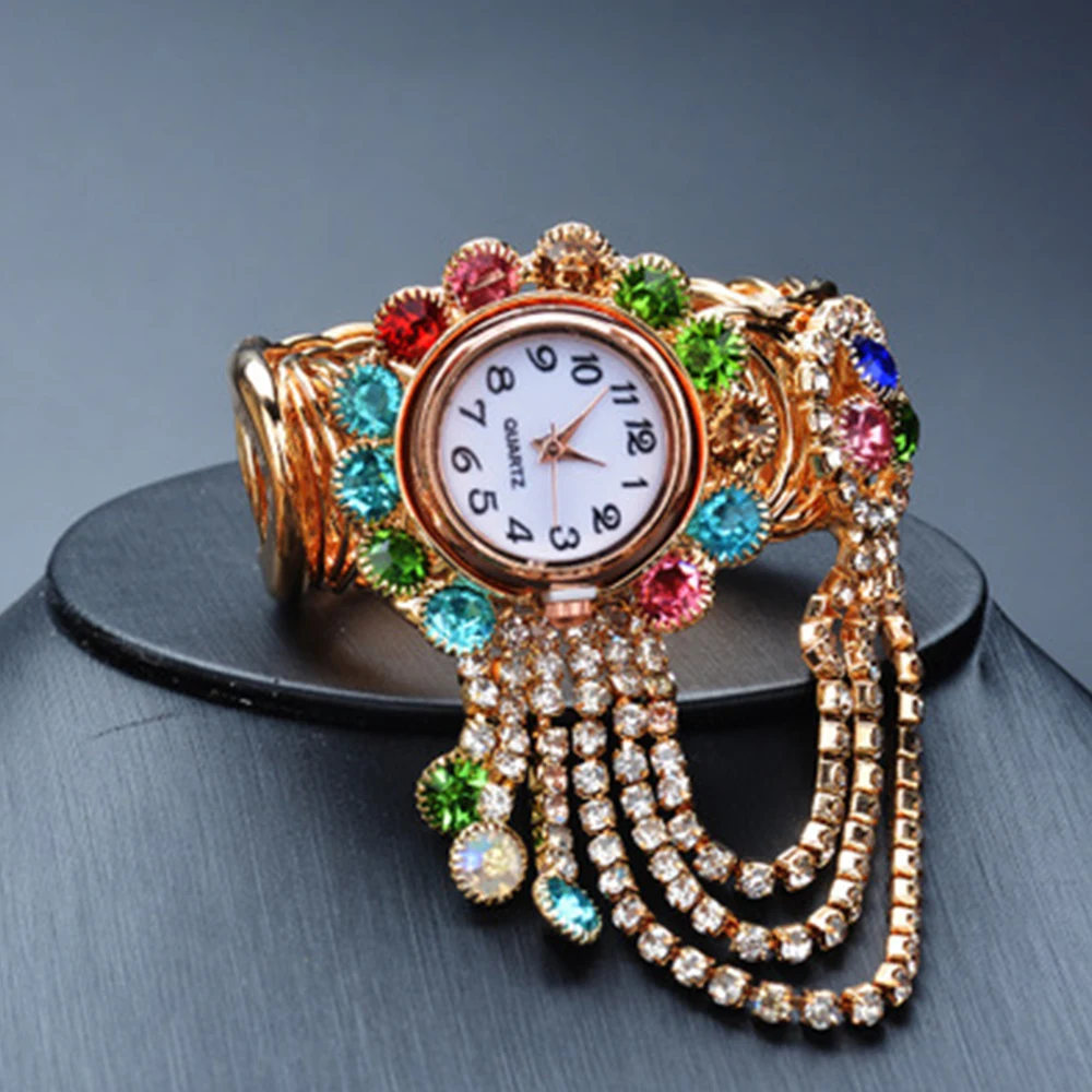

2019 Top Brand Women Watches Luxury Rhinestone Bracelet Ladies Watch Wristwatch Femme Clock Quartz Watches Crystal Watches