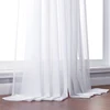 BHD solide blanc Tulle transparent fenêtre rideaux pour salon la chambre moderne Tulle Voile Organza rideaux tissu rideaux ► Photo 1/6