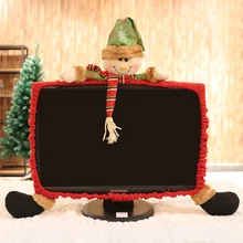 Рождественские украшения для дома креативные эластичные компьютерные Чехлы пылезащитный чехол для экрана компьютера с Рождеством