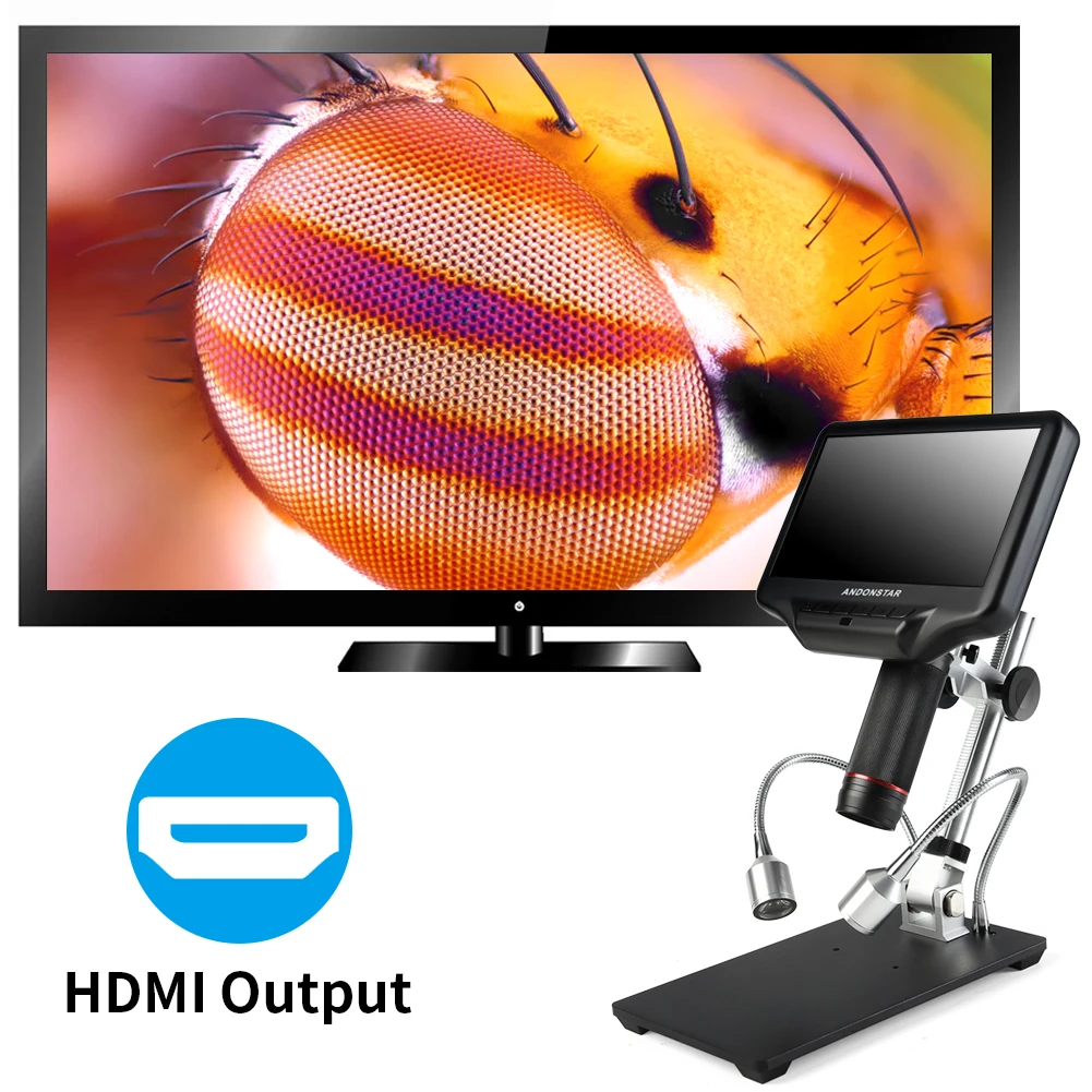 Andonstar 3D цифровой микроскоп HDMI длинные расстояние объекта для ремонта мобильного телефона паяльник bga smt w