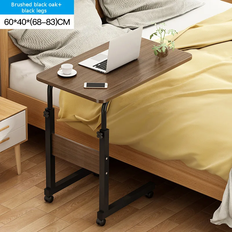64x40CM Foldable Computer Table Adjustable Portable Laptop Desk Rotate Laptop Bed Table Can be Lifted Standing Bedside Desk