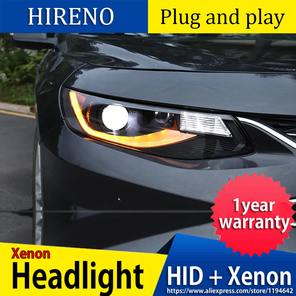 car Headlight For Headlamp For Chevrolet Malibu XL LED Headlight DRL H7 Xenon Lamp Plug And Play Design LED Head Light