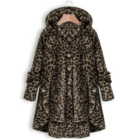 Зимнее меховое пальто, женская теплая плюшевая осенняя куртка с капюшоном, мягкое женское меховое пальто, женское плюшевое повседневное плюшевое пальто, верхняя одежда, размер 5XL - Цвет: DBN BW