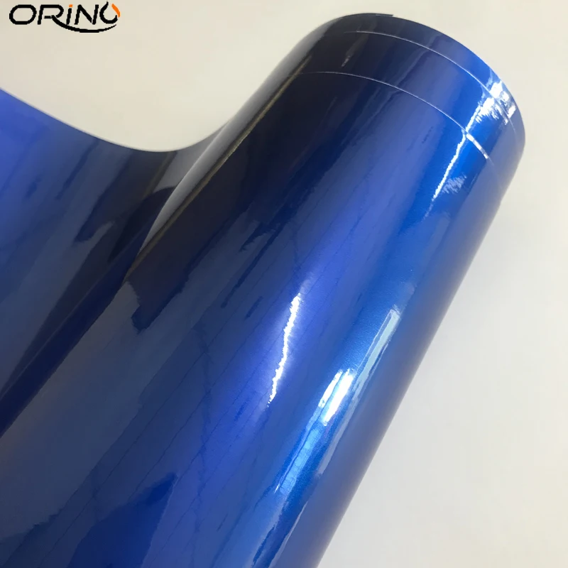Blue Glossy Metallic Vinyl Film Wrap-4