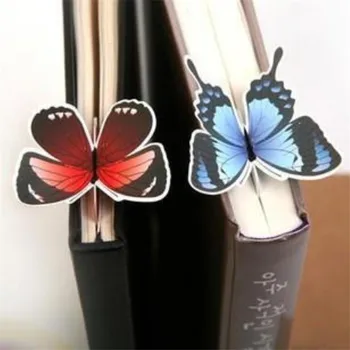 

Cut Bookmark Butterfly Style Teacher's Gift Book Marker Stationery Gift Realistic Cute Kawaii Cartoon 3D Bookmark