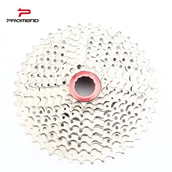 

PROMEND 8S/9S/10S Cassette Freewheel 11- 32/34/42T Steel mtb Mountain Bike Freewheel Bicycle Parts - Silver Compatible Shimano