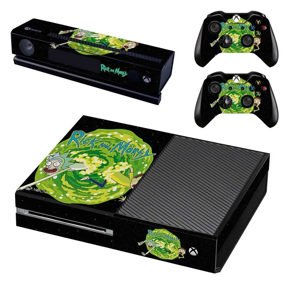 Наклейки Rick and Morty s для xbox one виниловые наклейки для кожи Стикеры для xbox one консоль Kinect два контроллера шкуры