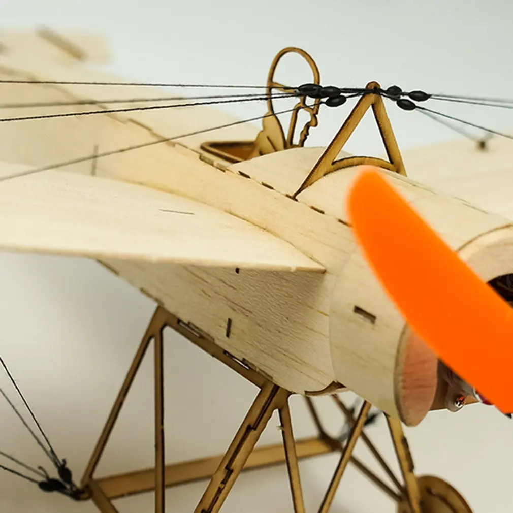 K8 Micro Balsawood самолет комплект Fokker-E модель самолета 378 мм размах крыльев электрический пульт дистанционного управления аэроплан для внутреннего парка Fly