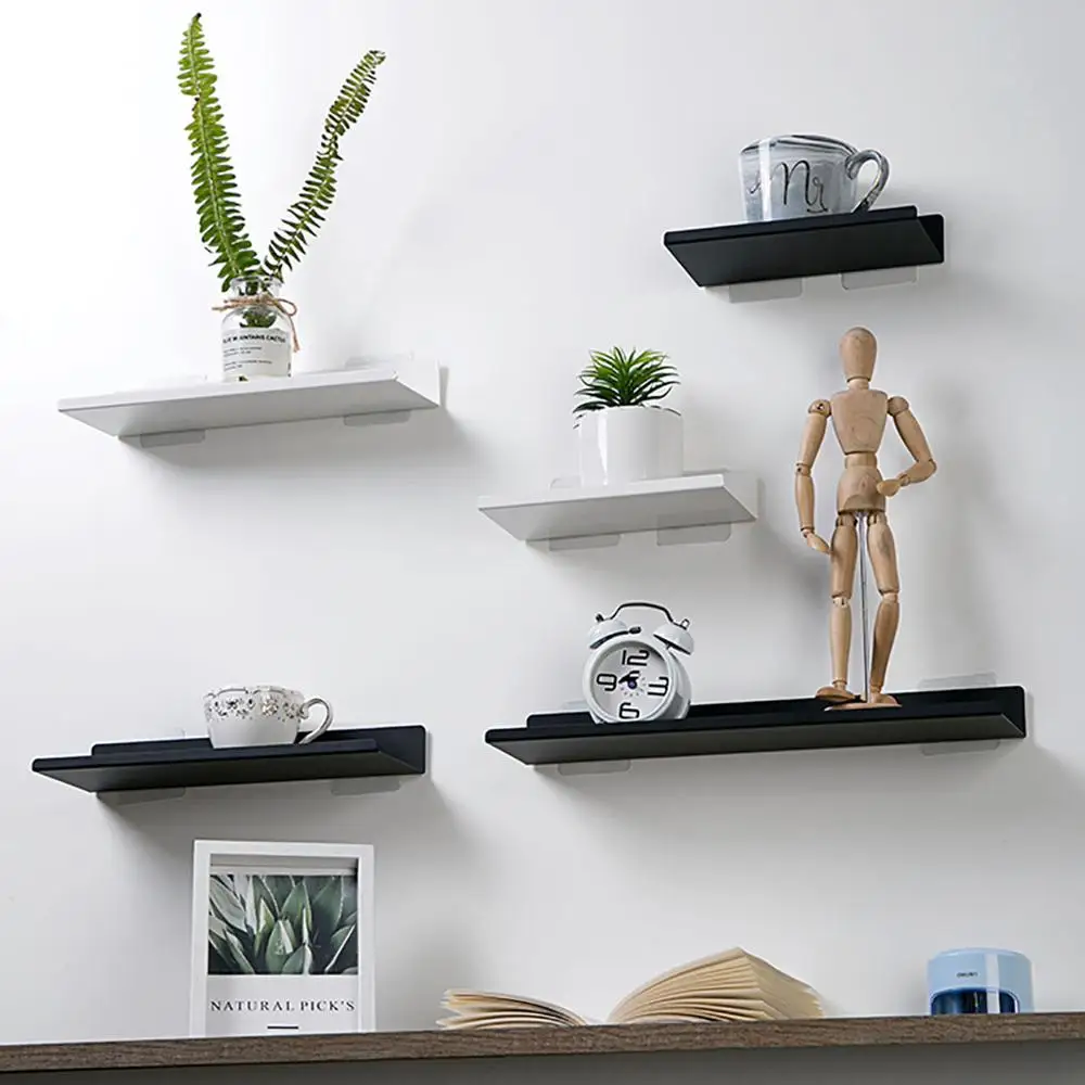 Puch Free Metal Shelf Organizer Wall Decorative Hanging Rack For Flower Pot Artwork Bathroom Kitchen Organizers | Дом и сад
